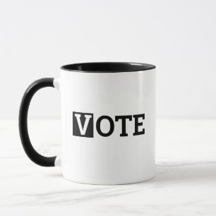VOTE! One Word Designs Mug