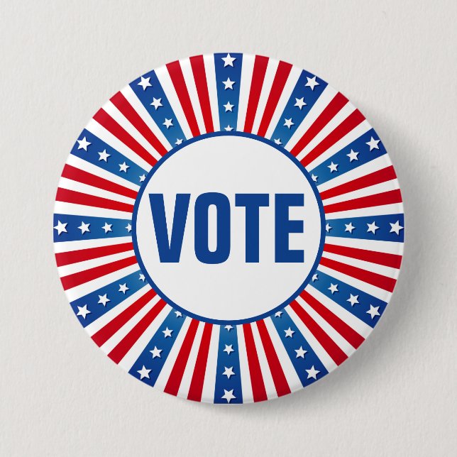 Vote Patriotic USA Button (Front)