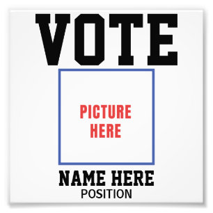 VOTE PHOTO PERSONALIZE NAME