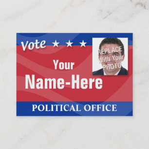 VOTE - Political Campaign Business Card