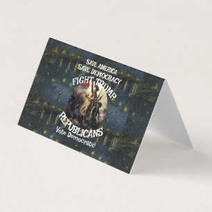 Vote Political Patriotic Trump Republican Party Business Card