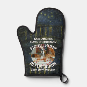 Vote Political Patriotic Trump Republican Party Oven Mitt