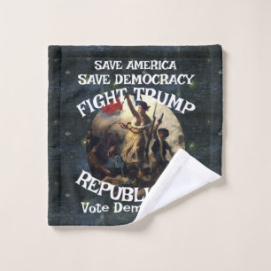 Vote Political Patriotic Trump Republican Party Wash Cloth