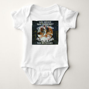 Vote Political Patriotic Trump RepublicanParty Baby Bodysuit