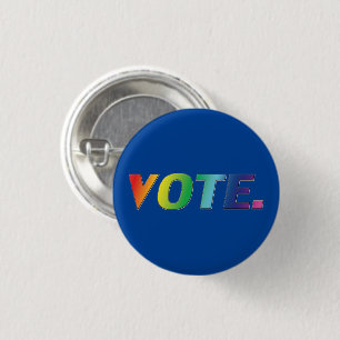 "Vote" Pride lgbtq lgbt colours - 3 Cm Round Badge