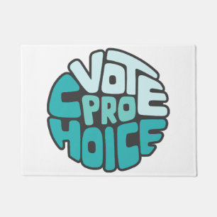Vote Pro Choice Word Art Doormat