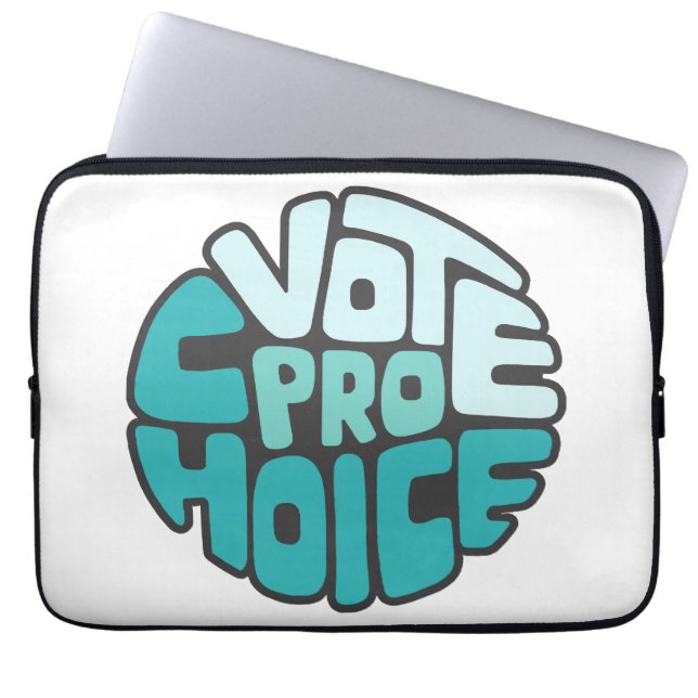 Vote Pro Choice Word Art  Laptop Sleeve (Front)