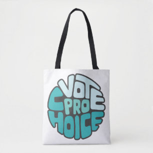 Vote Pro Choice Word Art Tote Bag
