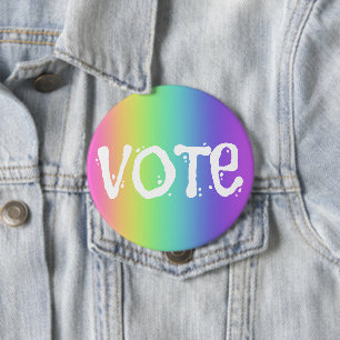 Vote Rainbow Campaign Button