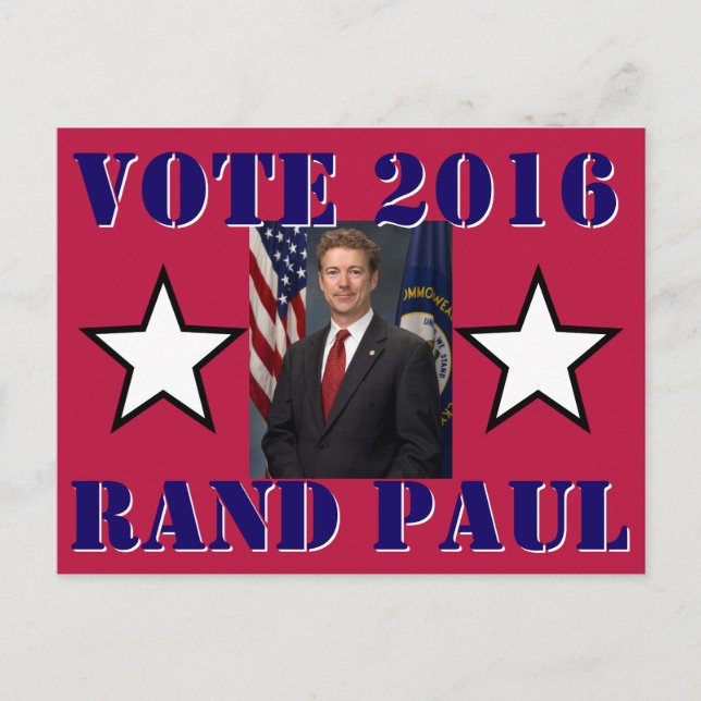 VOTE RAND PAUL 2016 POSTCARD (Front)