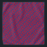 Vote red and blue typography pattern modern bandana<br><div class="desc">Vote red and blue typography pattern patriotic modern political election bandanna / dog bandanna.
Blue text pattern on red editable colour background.</div>