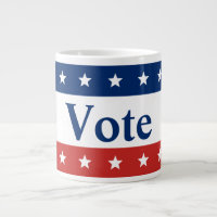 Vote Red White and Blue Stripes Stars