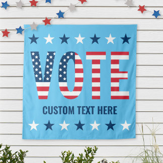 Vote Red White and Blue US Election Tapestry