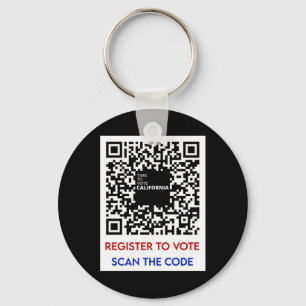 Vote - Register To Vote Ca  Key Ring