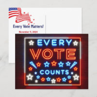 Vote Reminder Neon Sign