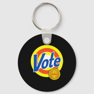 Vote Removes Stubborn Orange Stains Funny Anti-tru Key Ring
