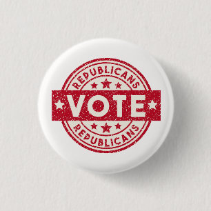 Vote Republican 3 Cm Round Badge