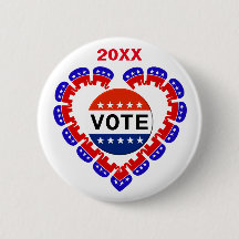 Vote Republican Button