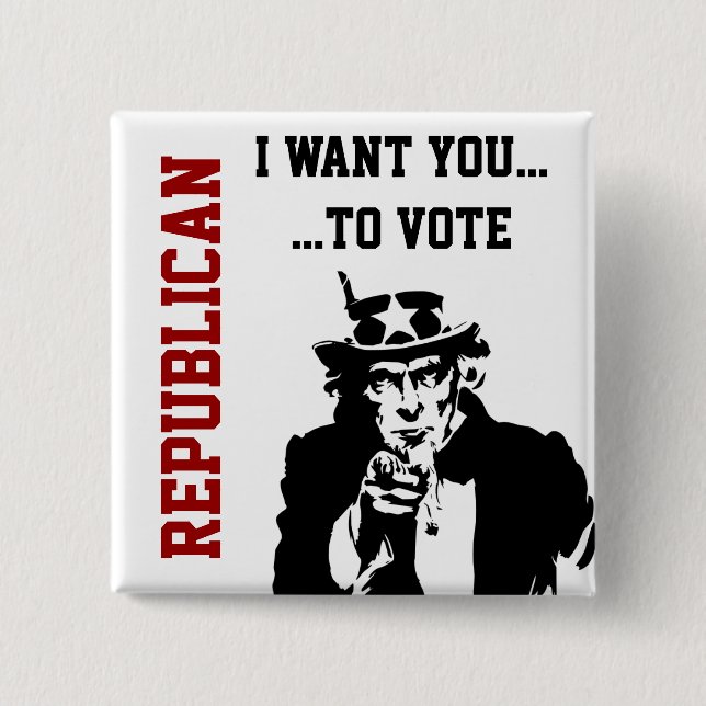 Vote Republican Button (Front)