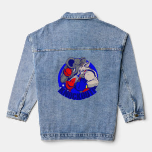 vote republican elephant win election denim jacket