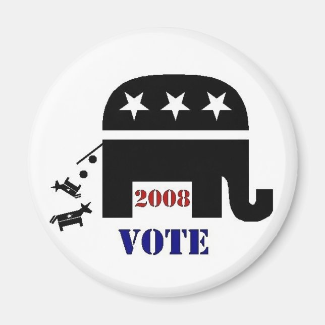 VOTE REPUBLICAN IN 2008 MAGNET (Front)