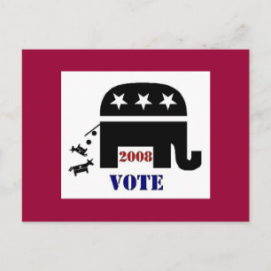 VOTE REPUBLICAN IN 2008 POSTCARD