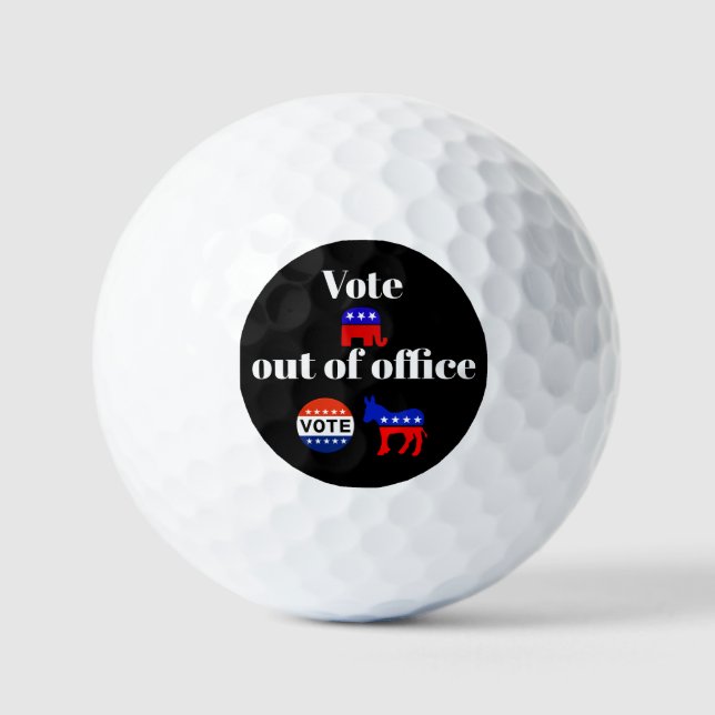 Vote Republicans Out of Office Golf Ball (Front)