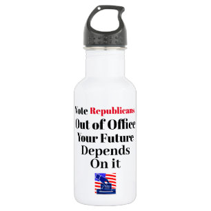 Vote Republicans Out of Office Water Bottle
