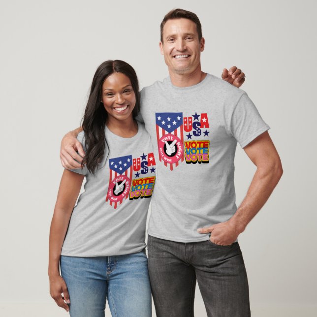 Vote Right, Vote Wise - USA Patriotic T-Shirt (Unisex)