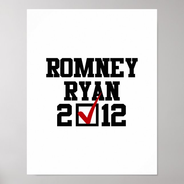 VOTE ROMNEY RYAN 2012 POSTER (Front)