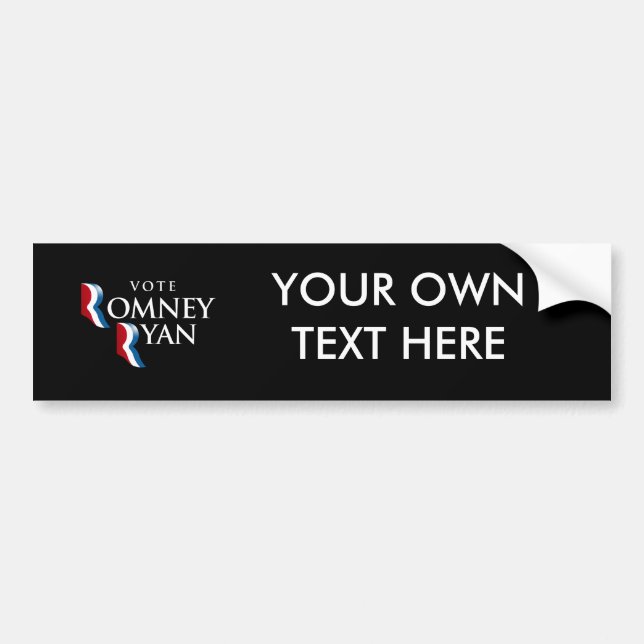 VOTE ROMNEY RYAN AMERICA -.png Bumper Sticker (Front)