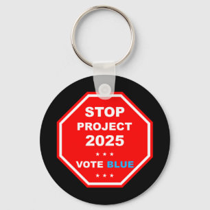 Vote Save Democracy Stop Project 2025 Key Ring