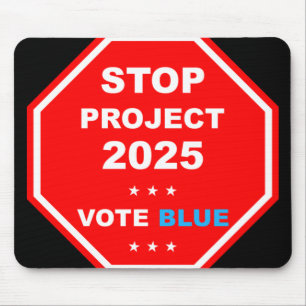 Vote Save Democracy Stop Project 2025 Mouse Pad