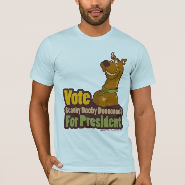 Vote Scooby Dooby Doo for President T-Shirt (Front)