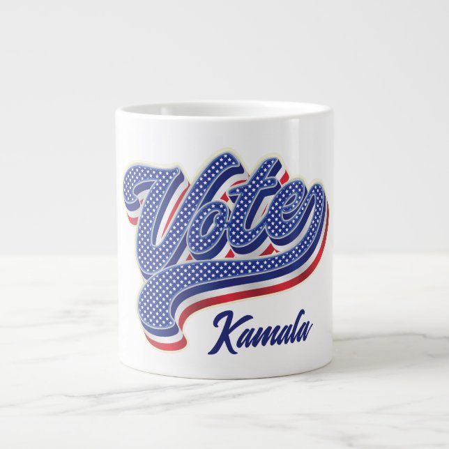 Vote Stars and Stripes - Election  Large Coffee Mug (Front)