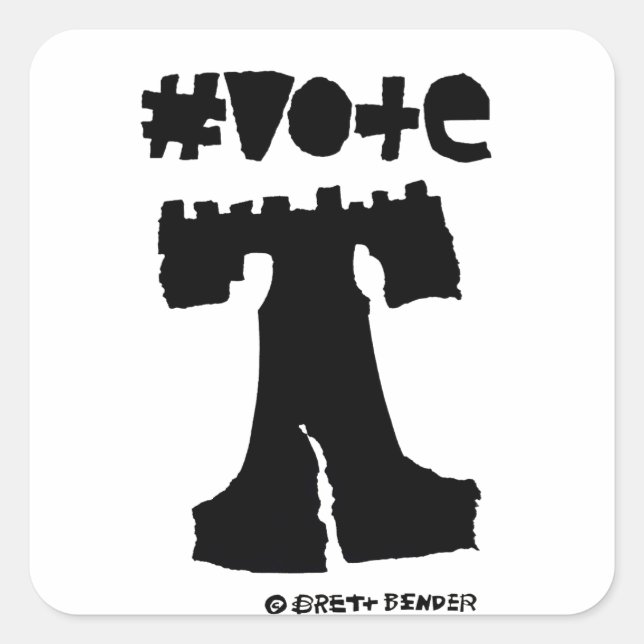 #vote Sticker (Front)