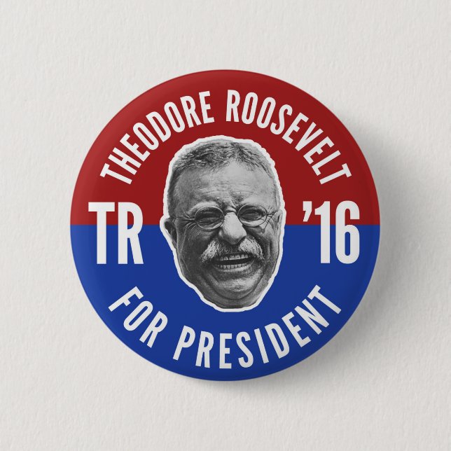 Vote Teddy 6 Cm Round Badge (Front)