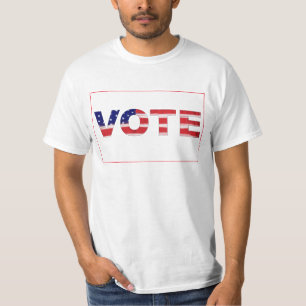 VOTE Text filled with Flag colours T-Shirt