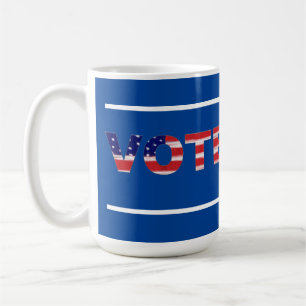 Vote Text In Flag Colours Coffee Mug