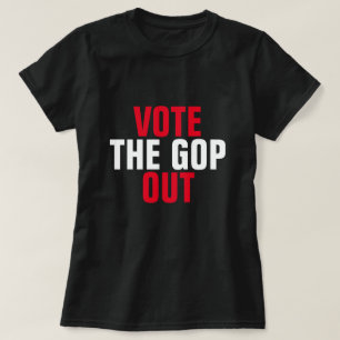 Vote the GOP Out Red and White T-Shirt
