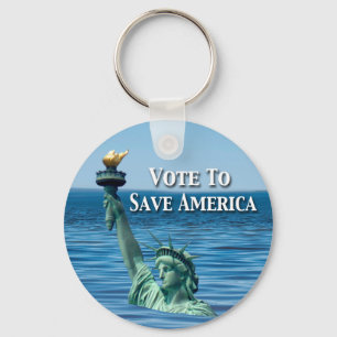 Vote to Save America This Election Key Ring