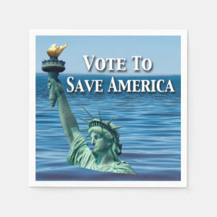 Vote to Save America This Election Napkin