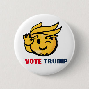 VOTE TRUMP 6 CM ROUND BADGE