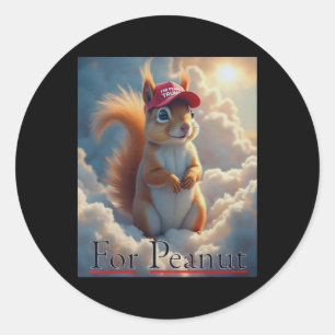 Vote Trump For Peanut The Squirrel 1 Classic Round Sticker