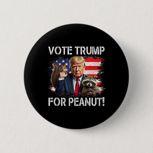 Vote Trump For Peanut The Squirrel 2  6 Cm Round Badge