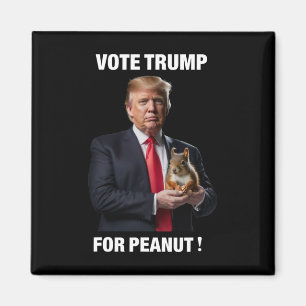 Vote Trump For Peanut The Squirrel 3  Magnet