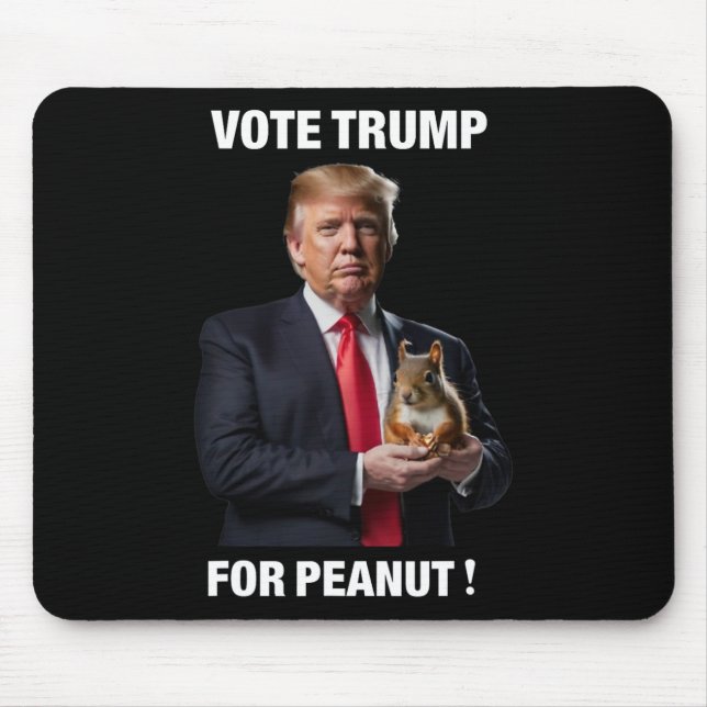 Vote Trump For Peanut The Squirrel 3  Mouse Pad (Front)