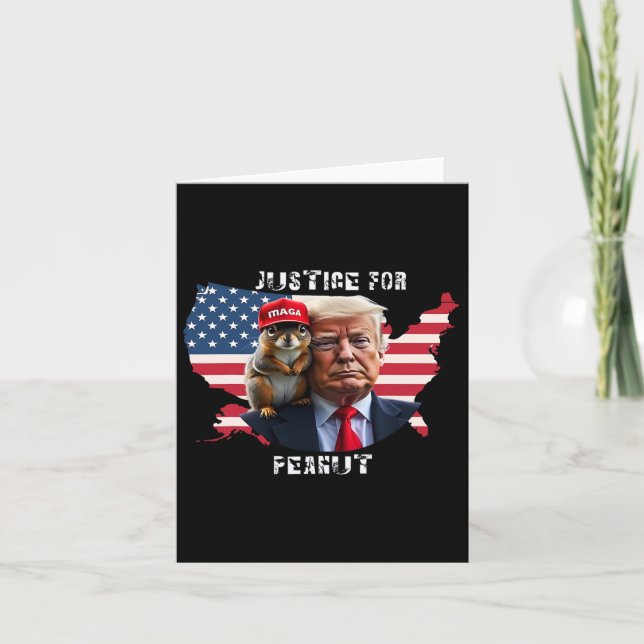Vote Trump For Peanut The Squirrel 4  Card (Front)