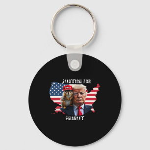 Vote Trump For Peanut The Squirrel 4 Key Ring
