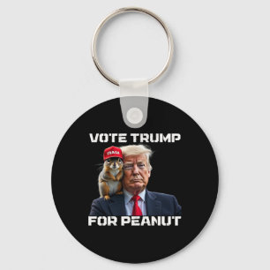 Vote Trump For Peanut The Squirrel Key Ring
